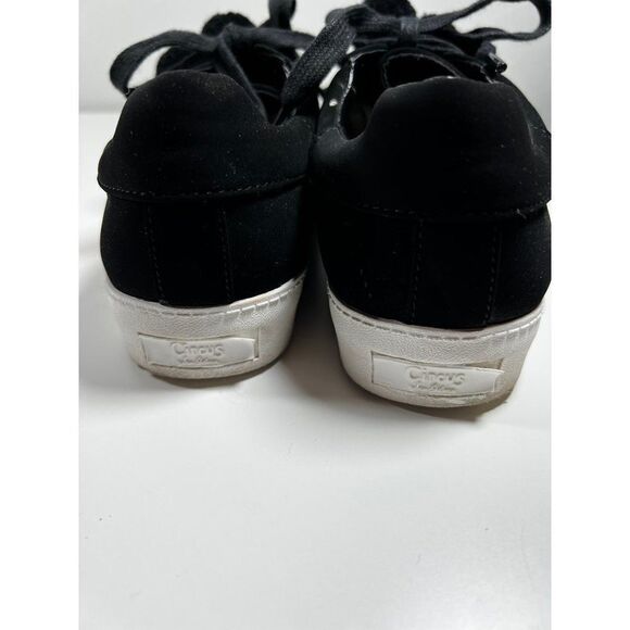 Sam Edelman Circus Suede Pom Pom Sneaker Shoes. Black. Size 8 - Picture 6 of 10